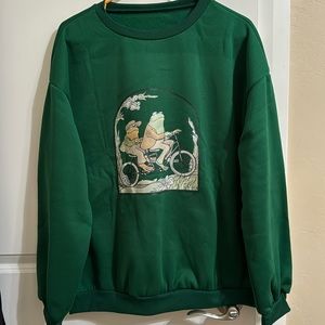 Frog and toad sweatshirt.